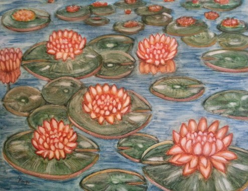 الورد العائم